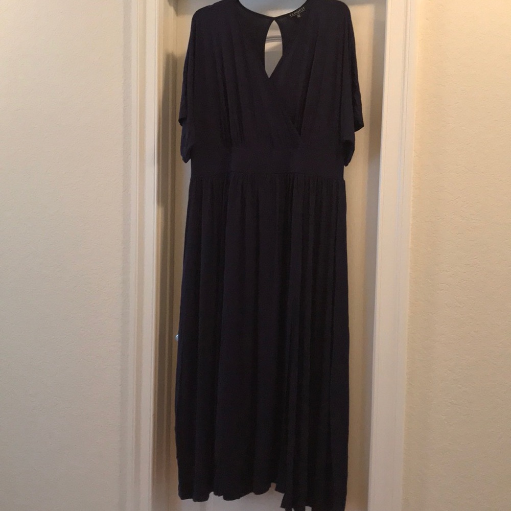 Eloquii Maxi wrap keyhole back dress size 24/26